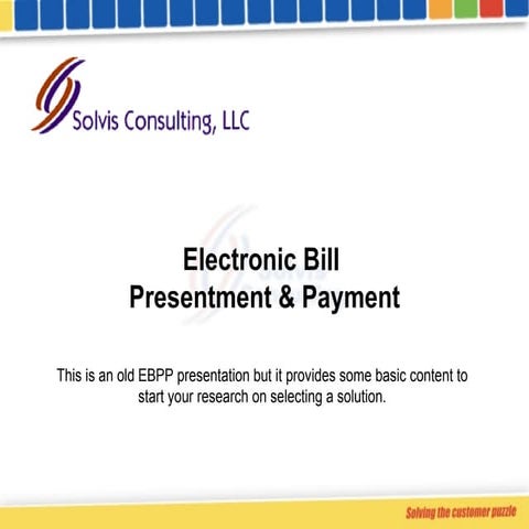 Electronic Bill & Payment
