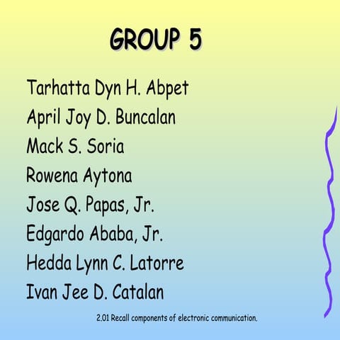 Electronic communication