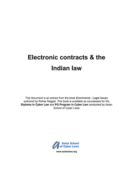 Electronic contracts