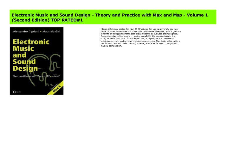 Electronic Music and Sound Design Theory and Practice with Max and