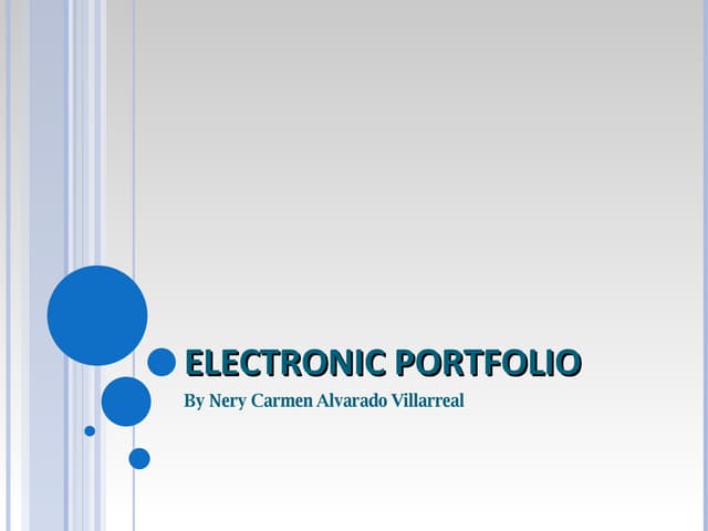Electronic Portfolio