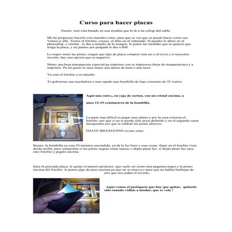 Electronica curso de placas