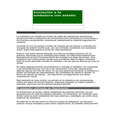 El ectronica algunos elementos importantes