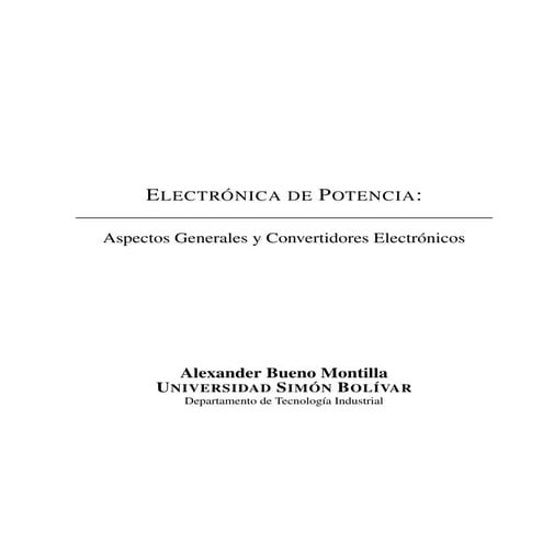Electronica potencia aspectos generales y convertidores elec