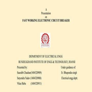 Electronic circuit breaker by saurabh chauhan