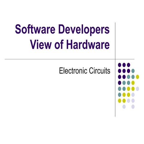Electronic Circuits | PPT | Programming Languages | Computing