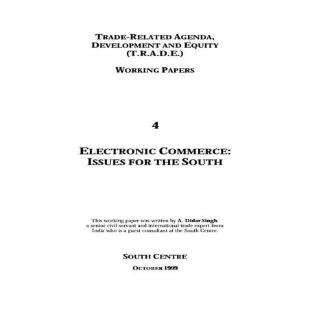 Electronic commerce issues for south
