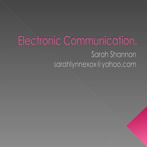 Electronic Communication