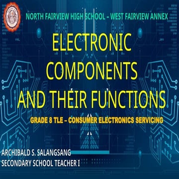 Electronic components | PPTX