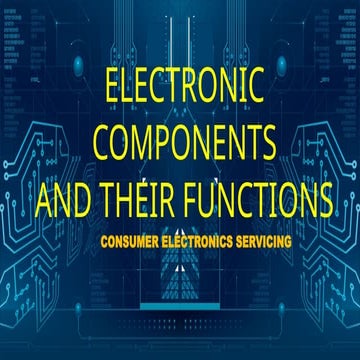 Electronic components | PPTX