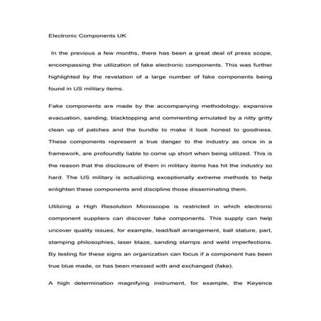 Electronic components uk  