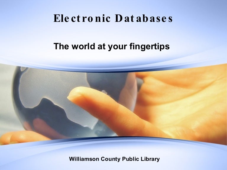 Electronic Databases