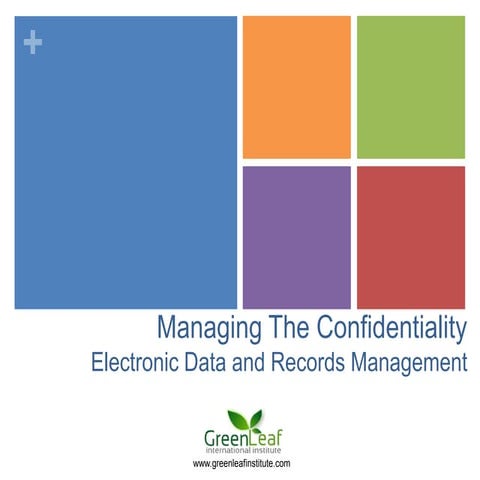 Electronic data & record management