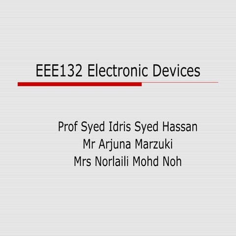 Electronic device lecture1