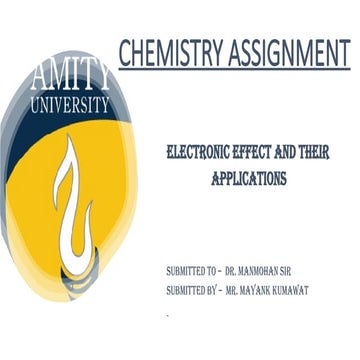 Electronic effect and their applications .pptx