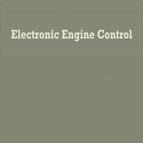 Engine control module(ecm) | PPTX