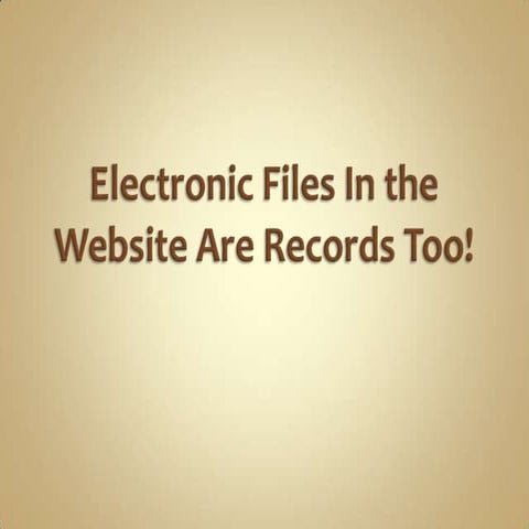 Electronic file in the web | PPT