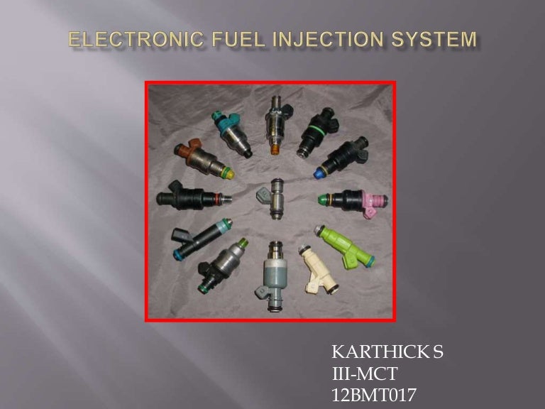 Electronic fuel injection system