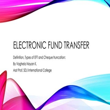 Electronic fund transfer