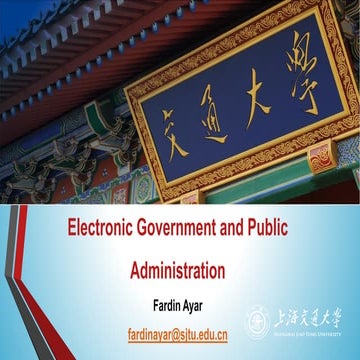 Electronic government and public administration