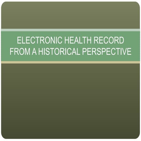 Electronic health record- Nursing Informatics