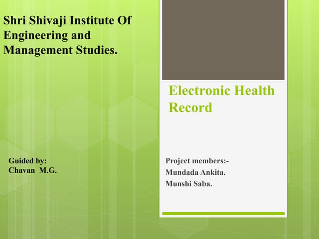 Electronic health record