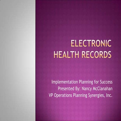 Electronic Health Records Implementation