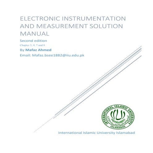 Electronic Instrumentation and Measurement Solution Manual