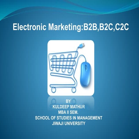 Electronic Marketing B2B B2C C2C