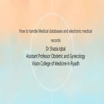 Electronic medical record 25.04.2021