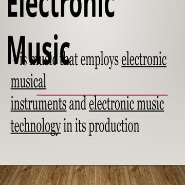 Electronic music grade 10 quarter 1 topic | PPTX
