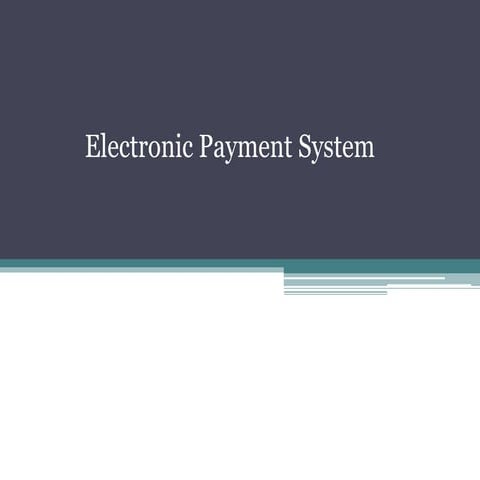 Electronic payment