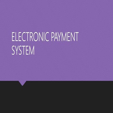 Electronic payment system