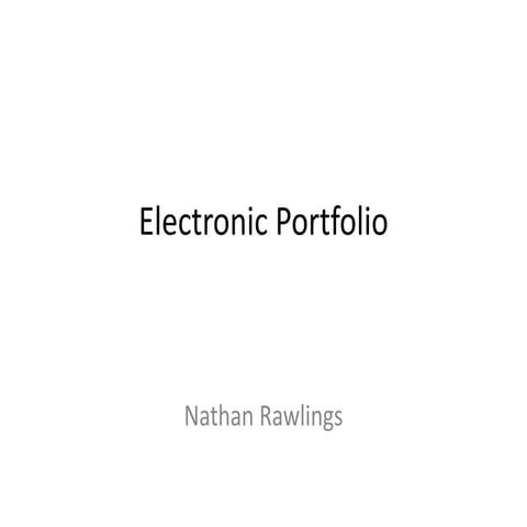 Electronic portfolio unit 2