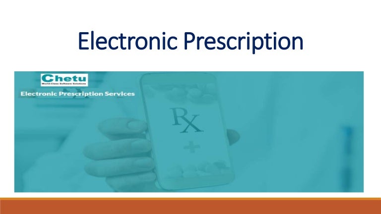 Electronic prescription software solutions