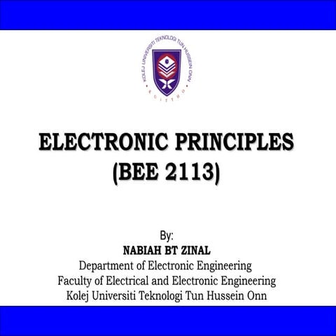 Electronic Principles