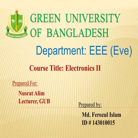 Basic Electronics presentation