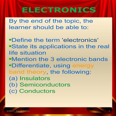 Electronics 1 | PPT