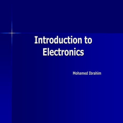 Electronics 1   mohamed ibrahim