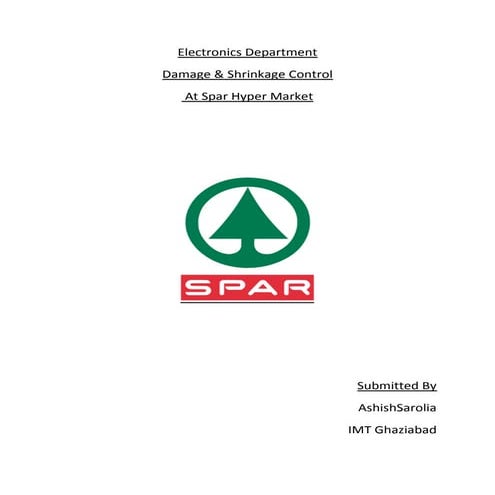 Electronics department at spar