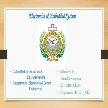 Electronics & Embedded System | PPT