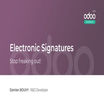 Electronic Signatures