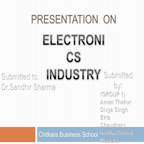 Electronics industry 