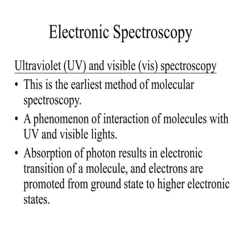 Electronic spectra.ppt