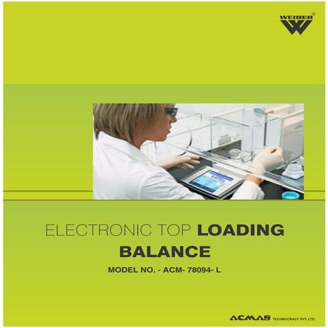 Electronic top-loading-balance | PDF