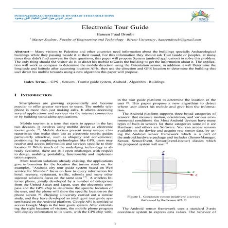 Electronic tour guide 