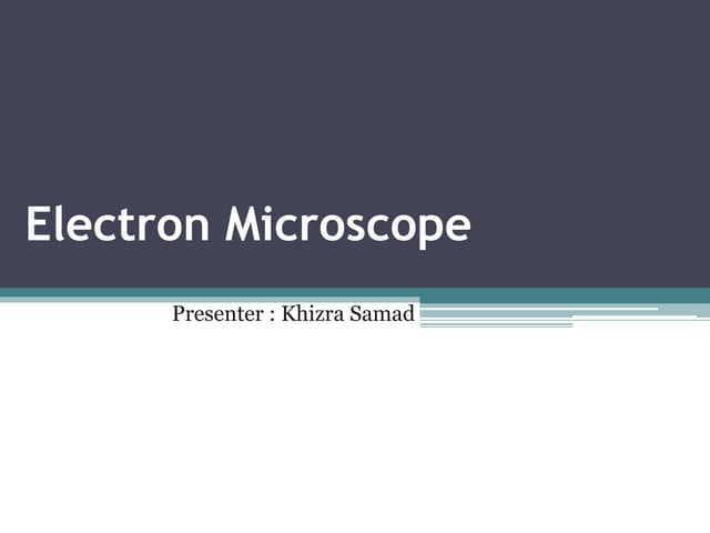 Electron microscope