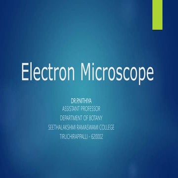 Electron microscope