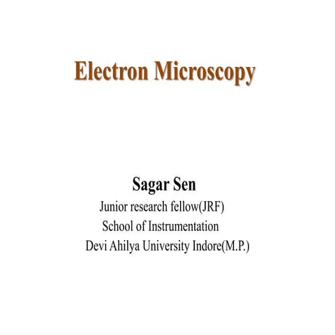 Scanning Electron microscopy 
