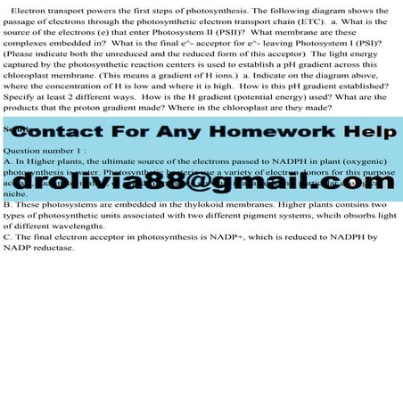 Electron transport powers the first steps of photosynthesis. The fo.pdf